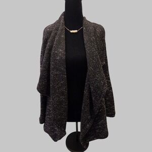 BNCI by Blanc Noir Womens Cardigan Cape Shawl Sweater Sz L